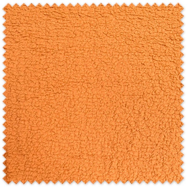 Tela borreguito mostaza suave y cálida para costura