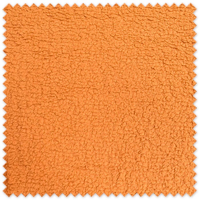 Tela borreguito mostaza suave y cálida para costura