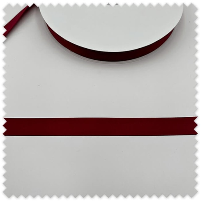 Cinta grosgrain granate en rollo de 91 metros para costura, manualidades y decoración
