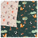 Tela mullida acolchada doble cara ideal para ropa infantil