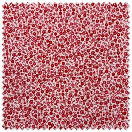 Popelín Mini Flor Rojo al mejor precio