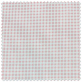 Comprar telas económicas Popelín algodón cuadros vichy rosa bebé 0,50 cm