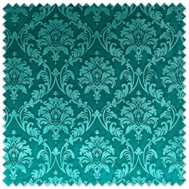 Tela de terciopelo gofrado verde botella con relieve para decoración y moda