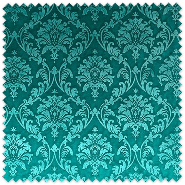 Tela de terciopelo gofrado verde botella con relieve para decoración y moda