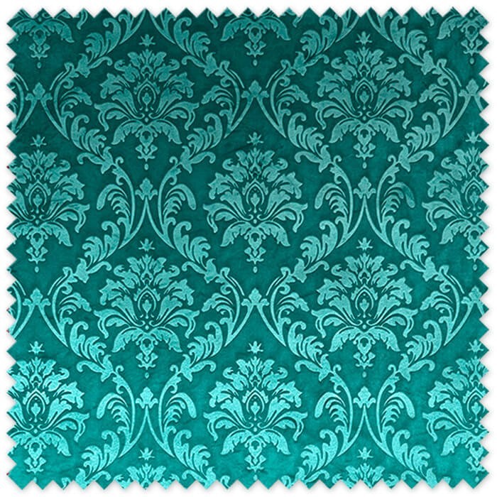 Tela de terciopelo gofrado verde botella con relieve para decoración y moda