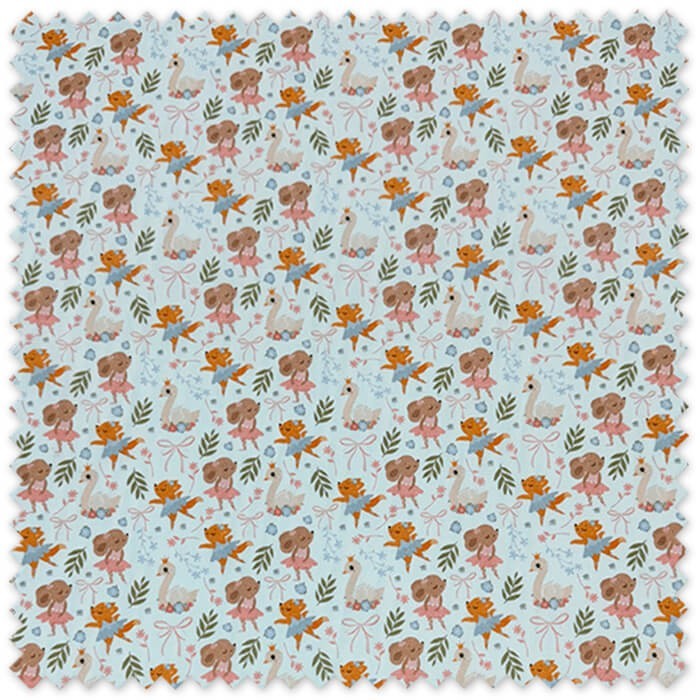 Popelín Algodón – Animales y Lazos por metros