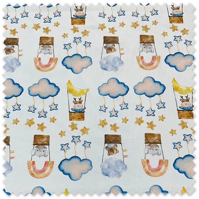 Popelín Globos, Nubes y Estrellas Grande al mejor precio