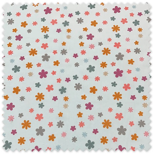 Popelín Margaritas Mostaza, Fucsia, Salmón y Gris al mejor precio por metros