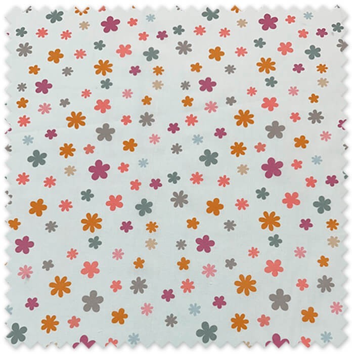 Popelín Margaritas Mostaza, Fucsia, Salmón y Gris al mejor precio por metros