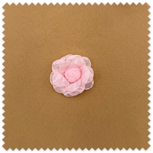 Flor de Tela Rosa Encaje Rosa al mejor precio