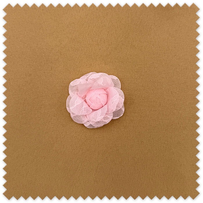 Flor de Tela Rosa Encaje Rosa al mejor precio
