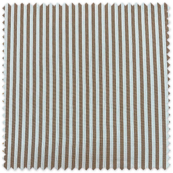 Tela de loneta tejida rayas camel ancho 2,80 m para tapicería y decoración natural