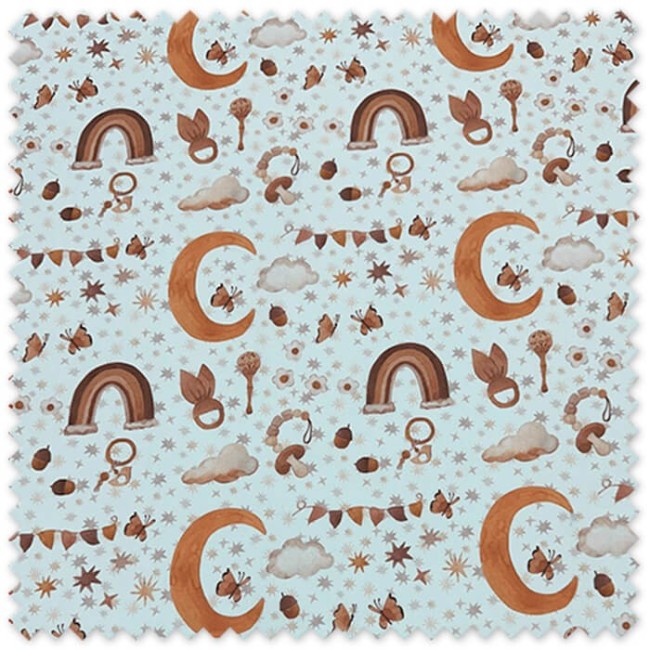 Popelín Lunas, Arcoíris Tonos Tierra (Grande) al mejor precio de almacén