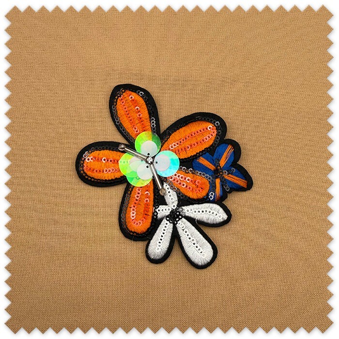 parche decorativo flores para personalizar ropa