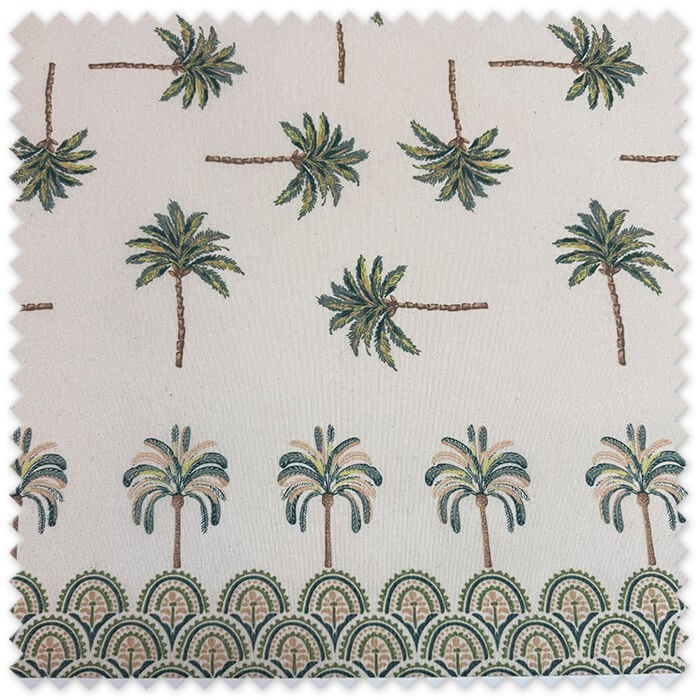 tela palmeras detalle textura impermeable