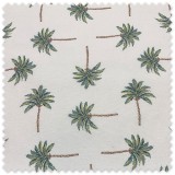 Loneta Resinada Palmeras Impermeable | Tela Antimanchas Exterior