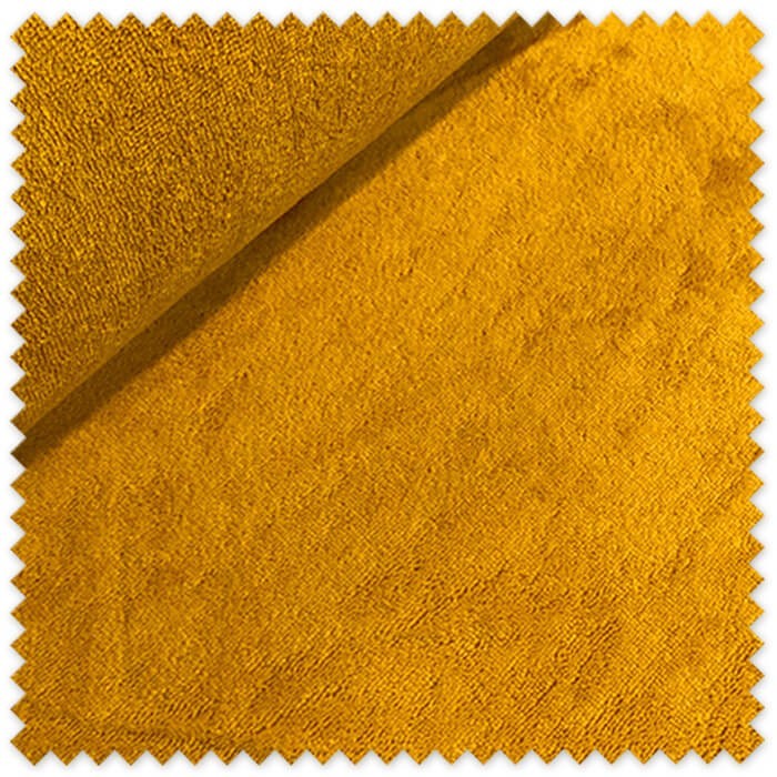 Tejido bambú color mostaza para toallas y bebé