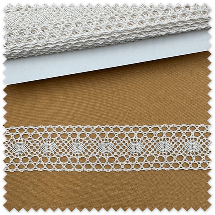 puntilla algodon blanca por metros
entredos blanco costura decorativa