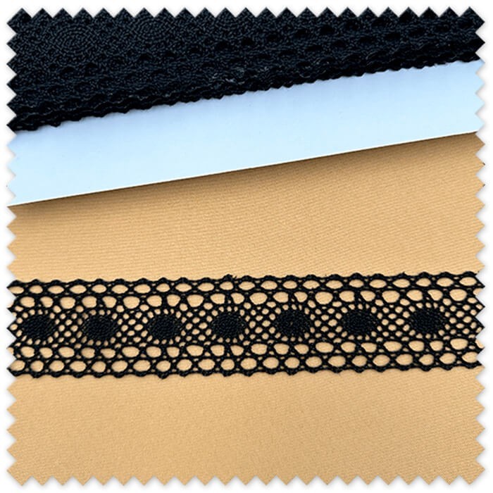 entredos bolillo algodon negro
encaje negro costura algodon