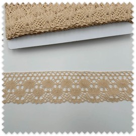 encaje bolillo ancho tono natural
puntilla algodon ancha por metros