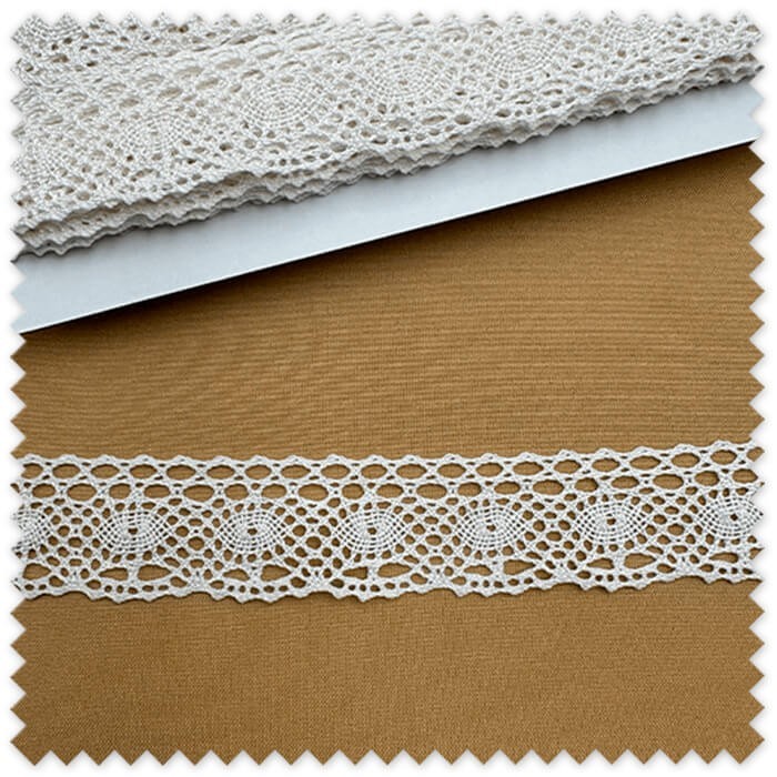 encaje bolillo blanco detalle
puntilla algodon blanca clasica