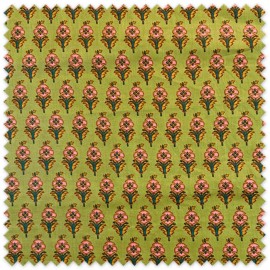 tela algodón flor fondo caqui
tela indiana algodón caqui flora