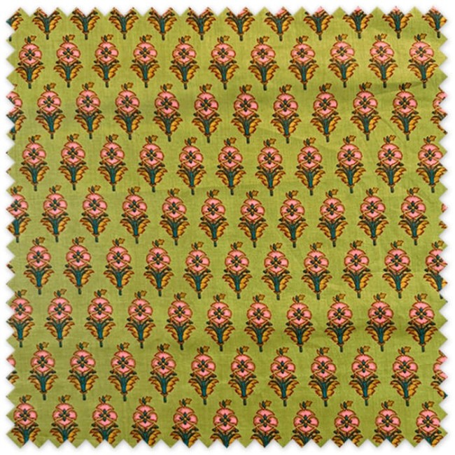 tela algodón flor fondo caqui
tela indiana algodón caqui flora