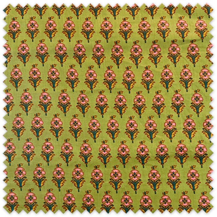 tela algodón flor fondo caqui
tela indiana algodón caqui flora