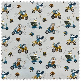 Comprar telas de punto camiseta motos