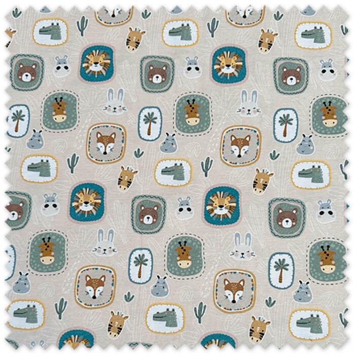 comprar telas de punto camiseta diseño animales infantiles