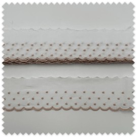 Oferta 13,70m Tira bordada beige