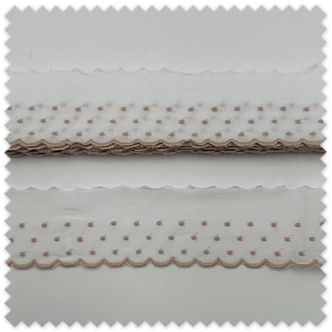 Oferta 13,70m Tira bordada beige