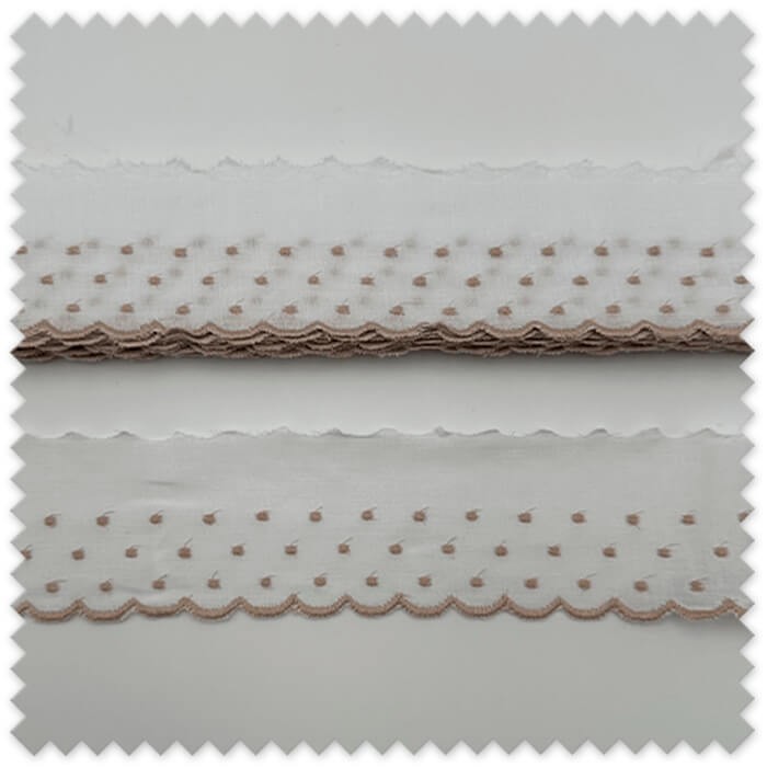 Oferta 13,70m Tira bordada beige