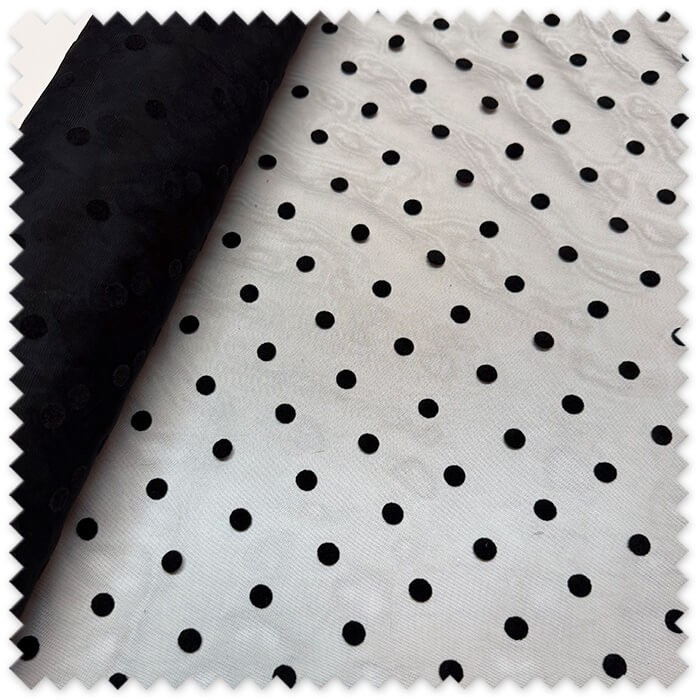 tela tul para vestidos de fiesta
tul flocado para costura creativa