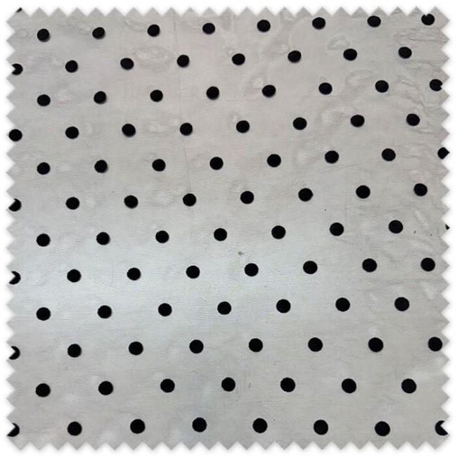 Tul flocado negro topos grandes | Tela tul elegante para fiesta y moda