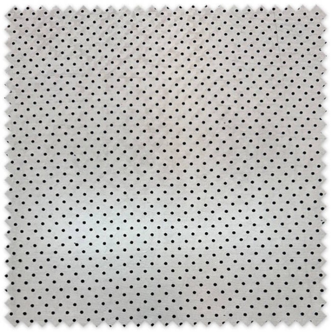 Tul flocado negro topos pequeños | Tela tul fina elegante por metros