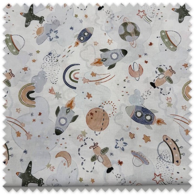 retal algodon espacio infantil estrellas planetas
tela infantil espacio cohetes galaxia