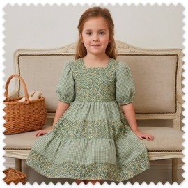 Idea Combinado Mini Flores Amarillas y Vichy Bicolor | Telas Algodón