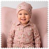 Idea Combinado Leones, Jirafas y Mini Waffle Rosa | Telas Bebé