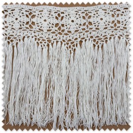 puntilla con flecos algodón beige boho
fleco beige para vestidos ibicencos costura