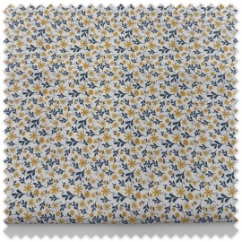 popelin flores colores actuales costura
tela flores azul mostaza patchwork