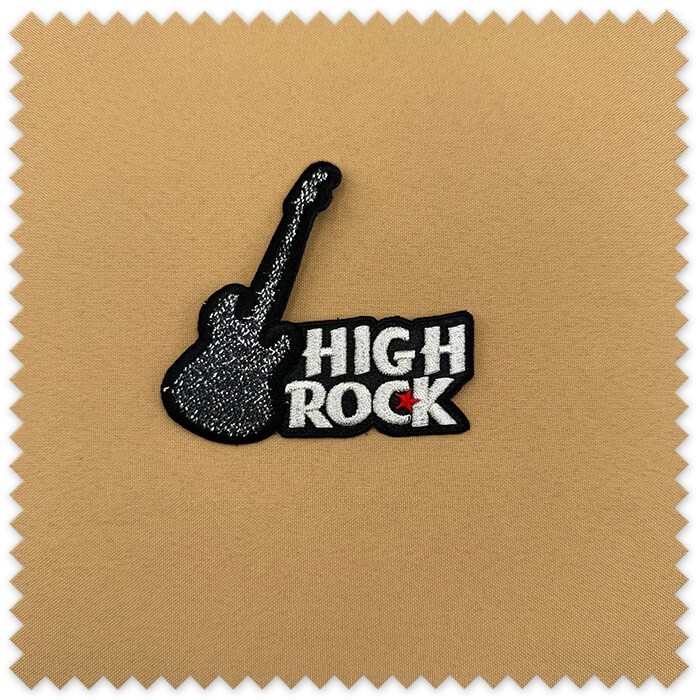 parche guitarra moderno plata negro
parche decorativo ropa personalizado