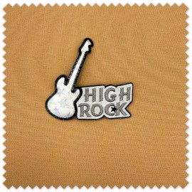 parche decorativo iridiscente ropa
parche guitarra moderno efecto holográfico