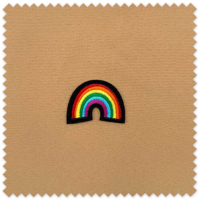 parche mini arcoiris para coser
aplique arcoiris infantil multicolor