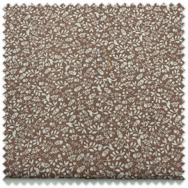 retal voile algodon organico flores pajaros