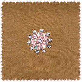 parche circulo rosa lentejuelas piedras
aplique brillante ropa decorativo