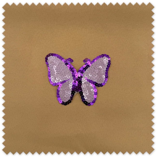 aplique mariposa brillante ropa