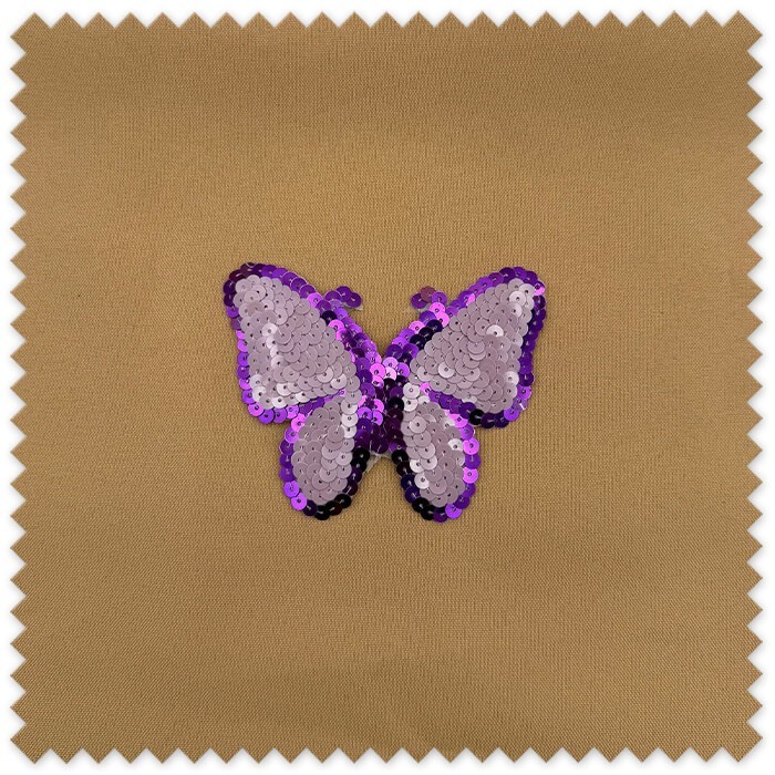 aplique mariposa brillante ropa