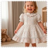 Idea Combinado Mini Flores y Confeti | Telas Algodón Infantil