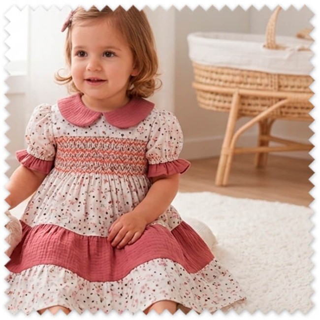 Idea Combinado Telas Diente de León y Doble Gasa Vintage | Comprar Telas Online